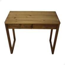 Modern Computer Desk Table With Drawer - 鏽棕色 - 查看 3