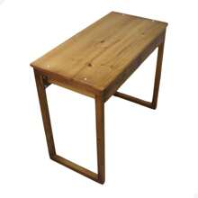 Modern Computer Desk Table With Drawer - 鏽棕色 - 查看 5