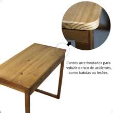 Modern Computer Desk Table With Drawer - 鏽棕色 - 查看 8
