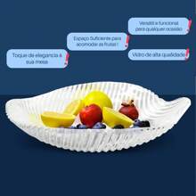 Glass Fruit Bowl Leafs 23cm Collection - Dolce Home - 無色 - 查看 2