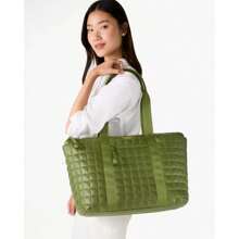 Camden Quilted Extra Large Tote - Kelp Forest - View 2