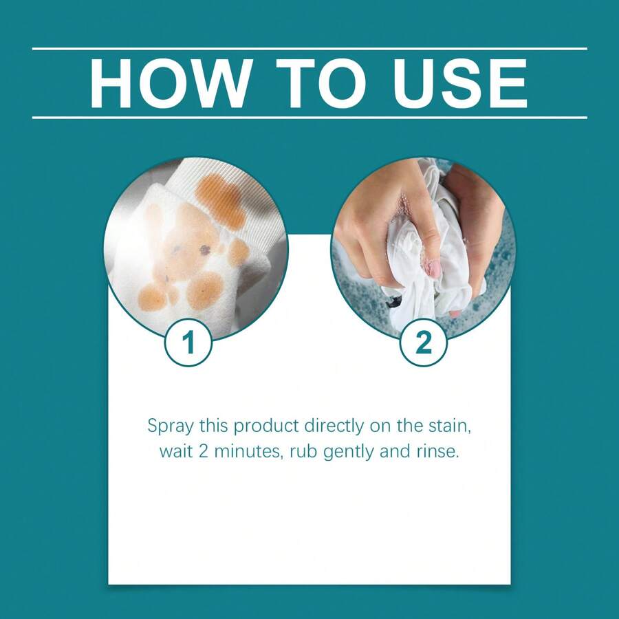 120ml Fabric Stain Remover Laundry Detergent Spray, For Clothes