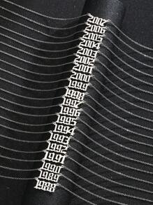 1pc Fashionable Stainless Steel Silver-Color Year Number Pendant Necklace, Suitable As Birthday Gift For Teenagers, Everyday Wear - Silver - View 4