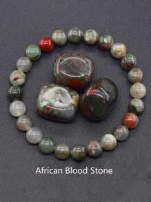 1 chiếc vòng tay hạt đá tự nhiên nhiều màu sắc thanh lịch và thời trang, phụ kiện trang sức thủ công, phù hợp cho nam và nữ, tiệc tùng, tiệc tối và đeo hàng ngày (Chất liệu ngẫu nhiên) - Nhiều màu - Xem 30