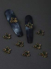 10 件花朵美甲钻水钻合金美甲装饰DIY美甲饰品美甲宝石美甲用品美甲 - 彩色 - 查看 10