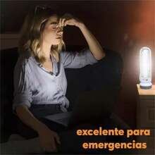 Led Lampara De Emergencia Recargable Conveniente - Gris - Ver 2