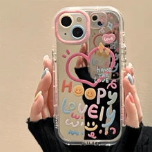 Apple Slogan A Mirror Phone Protective Case Can Be Used As A Makeup Mirror Compatible With IPhone 7/8/11/12/13/14/15/X/XR/Xs/Plus/Pro/Pro Max/SE2 Waterproof Shockproof Anti-Fall Scratch Resistant