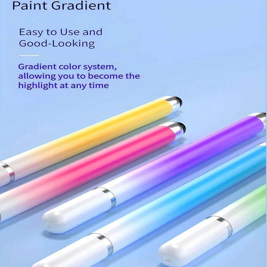 1 pieza/3 piezas/5 piezas Lápiz stylus, lápiz stylus 2 en 1 para pantalla táctil, de alta precisión y sensibilidad, compatible con iPhone/iPad/tabletas Android, compatible con todas las pantallas táctiles