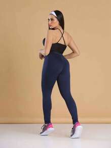 Women's Suplex Power Plain Leggings - màu đen - Xem 3