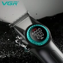 VGR 毛发修剪器 9000RPM 毛发修剪器 无绳专业可充电 21 档速度可调毛发修剪器 阿根廷国家队官方授权经销商 V-001 - 紅色 - 查看 6