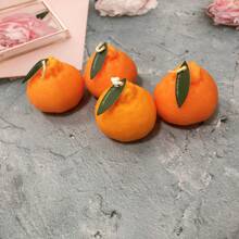 1 pièce Bougie parfumée à l'orange, bougie parfumée pour la maison et le bureau. Bougie de décoration d'intérieur pour l'automne/l'hiver, cadeau personnalisé de niche, cadeau de mariage, beau cadeau - Orange - Voir 5