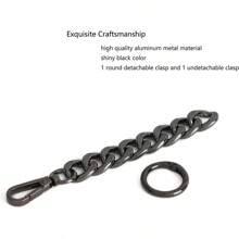 Metal Wallet Chain Extender Accessories, Longer Shoulder Strap For Cross-Body Bag, Small Hardware Chain Extension Accessories Gifts For Women Purse Chain Purse Charms - Black - View 6