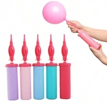 H.L.BALLOON 28*5cm Macaron Color Handheld Balloon Pump | Balloon Inflator | Bi-Directional Balloon Inflator | Portable Air Pump (Random Color),Christmas Decor - Multicolor - View 1