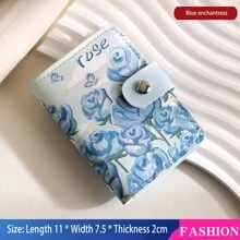 Túi đựng thẻ sơn dầu cổ điển, dung tích lớn, nhiều ngăn, đựng giấy phép lái xe, túi đựng thẻ, ví đựng tiền xu hoạt hình nhỏ gọn, da PU, quà tặng là ví đựng thẻ, ví đựng danh thiếp, ví đựng thẻ tín dụng, ví đựng ảnh cho phụ nữ, ví mini đựng thẻ - Nhiều màu - Xem 9