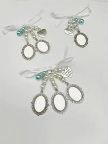 1pc Customized Floral Lapel Pin, Metal Graduation Gift Brooch,Christmas