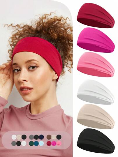 1 szt. Unisex, prosta, skręcona sportowa opaska na głowę, do użytku na zewnątrz, biegania, jogi