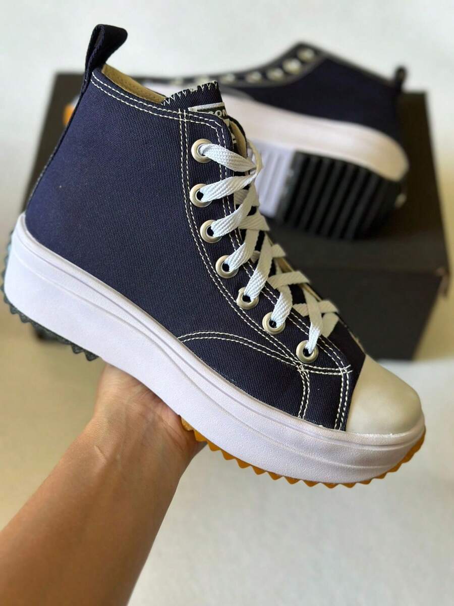 Star Platform Ankle Boots, Casual, Stylish, Lightweight And Comfortable - 藏蓝色 - 查看 1