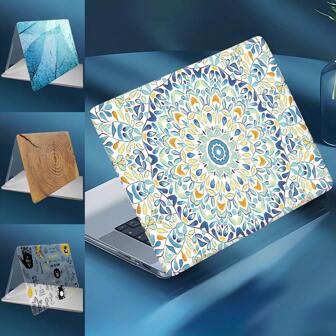 Pattern Design, Compatible With MacBook Air Pro  Case, 13/14/15/16 Inch Computer Case, A1370, A1534, A1502, A1707, A2337, A1932, A2179, A2338, A1706, A1708, A2681 Plastic Hard Shell Laptop Case, Color Printed Halo Pattern A2485 A2442,A1466,A1369,A1369,M2,A941,A3114,M3,A3113, Color Printed Wood Grain Pattern, Microsoft Surface Laptop Go 1/2 12.4, 13.5-Inch Laptop Case 1943, 1868, 1958, 1979, Protective Case