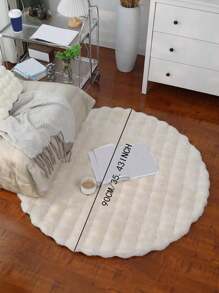 1 tấm thảm mờ chắc chắn, trang trí phòng - trắng - Xem 7