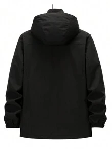 YOMEGO 女士三合一防水防风冬季夹克，带保暖衬里的滑雪外套，时尚可拆卸女式连帽外套，非常适合户外探险、慢跑、徒步旅行、露营 - 黑色 - 查看 5