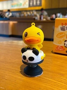 1 件装汽车仪表盘挂饰可爱摇头娃娃黄色小鸭