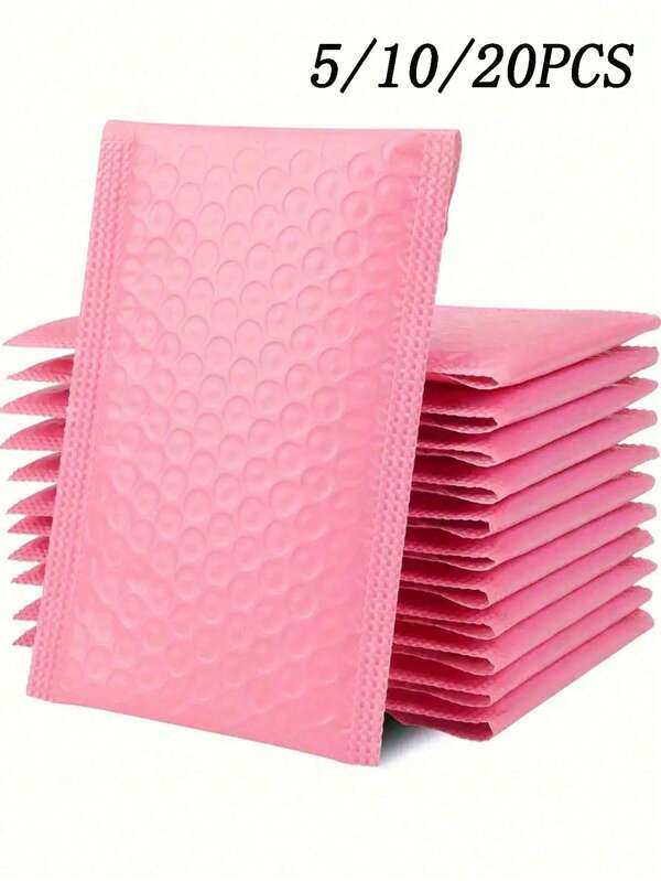 5/10/20/40/60pcs Pink Bubble Mailers 4x6" Inches Padded Poly Bubble Mailers Opaque Self Seal Adhesive Waterproof Boutique Shipping Bags For Jewelry Makeup Supplies Packaging For Small Business Shipping Envelopes Packaging Bags Padded Envelopes Mailing Envelopes Shipping Supplies