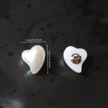 10/20pcs Faux Pearl Round Button, Asymmetrical Rabbit, Heart, Star, Flower Shaped Plastic Sewing Buttons DIY For Sweater, Cardigan, Dress, Blouse