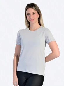 WOMEN'S FITNESS GYM T-SHIRT - Gris - Ver 1