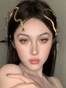 Băng đô hình rắn kim loại trang trí ngày lễ tình nhân, Phụ kiện tóc sáng tạo, Quấn tóc hoặc vòng cổ, Thiết kế mở, Kiểu dáng tự do, Trang trí tóc rắn kim loại tự làm, Vật dụng tiệc tùng đơn lẻ, Băng đô Băng đô cài tóc mùa thu đông Phụ kiện tóc cho nữ Nơ cho trang phục đi nghỉ Khăn quàng cổ thanh lịch cho nữ Khăn trùm đầu mềm mại cho nữ - Nhiều màu - Xem 2