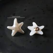 10/20pcs Faux Pearl Round Button, Asymmetrical Rabbit, Heart, Star, Flower Shaped Plastic Sewing Buttons DIY For Sweater, Cardigan, Dress, Blouse
