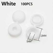 50-100 piezas Tapas decorativas de tornillo autorroscante para cierres seguros y elegantes