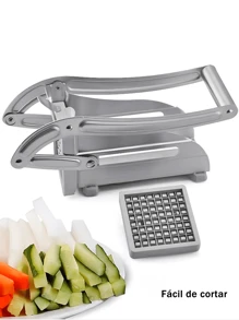 Stainless Steel Vegetable Cutter For Home Kitchen Convenient And Multifunctional Potato Cucumber Dicing And French Fries Cutting Machine - Silver - View 2