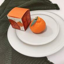 1 pièce Bougie parfumée à l'orange, bougie parfumée pour la maison et le bureau. Bougie de décoration d'intérieur pour l'automne/l'hiver, cadeau personnalisé de niche, cadeau de mariage, beau cadeau - Orange - Voir 7