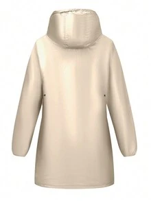 Risissida Women's Casual Reversible Hooded Jacket With Pockets, Lightweight Faux Fur Lined Quilted Windbreaker, Suitable For Spring, Autumn And Daily Wear - Gold - View 9