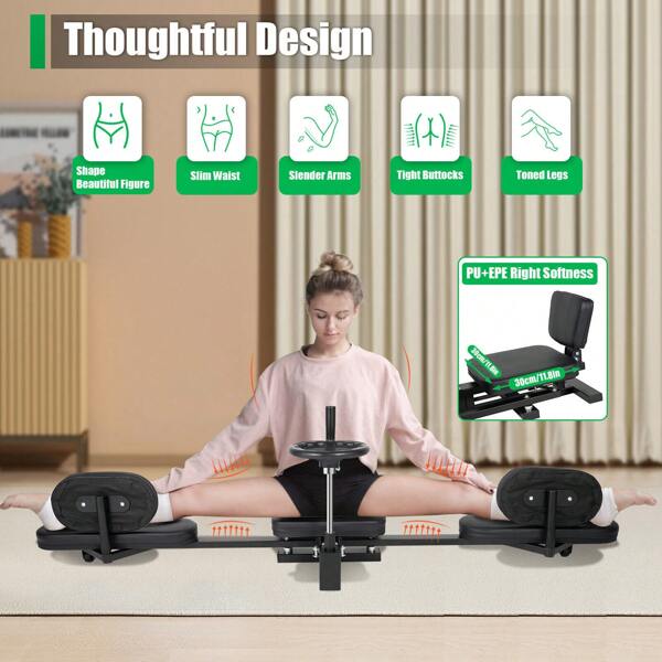 Spagattrainer Fitnessger te Beinstretcher Beinspreizer mit Drehkurbel
