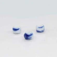 50PCS Macaron Fresh Color Ceramic Large Hole Beads, Suitable For Bracelet And Necklace Making, Perfect Gift Accessories