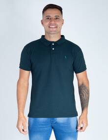 05 Men's Polo Shirts Green And Assorted Various Colors Cotton Piquet Traditional Original Embroidered - 軍綠色 - 查看 6