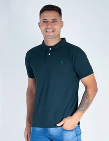 05 Men's Polo Shirts Green And Assorted Various Colors Cotton Piquet Traditional Original Embroidered - 軍綠色 - 查看 7