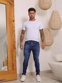 Men's Super Skinny Ultra-Tight Skinny Jeans - 彩色 - 查看 8