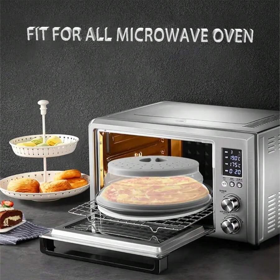 1 Piece Foldable Microwave Splash Guard High Temperature Resistant Food