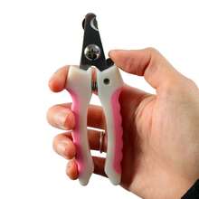Stainless Steel Pet Nail Clipper With File, Limiter And Stainless Steel Lock For Cats, Dogs, Rabbits, Dogs, Birds, Rodents - 淺粉色 - 查看 3