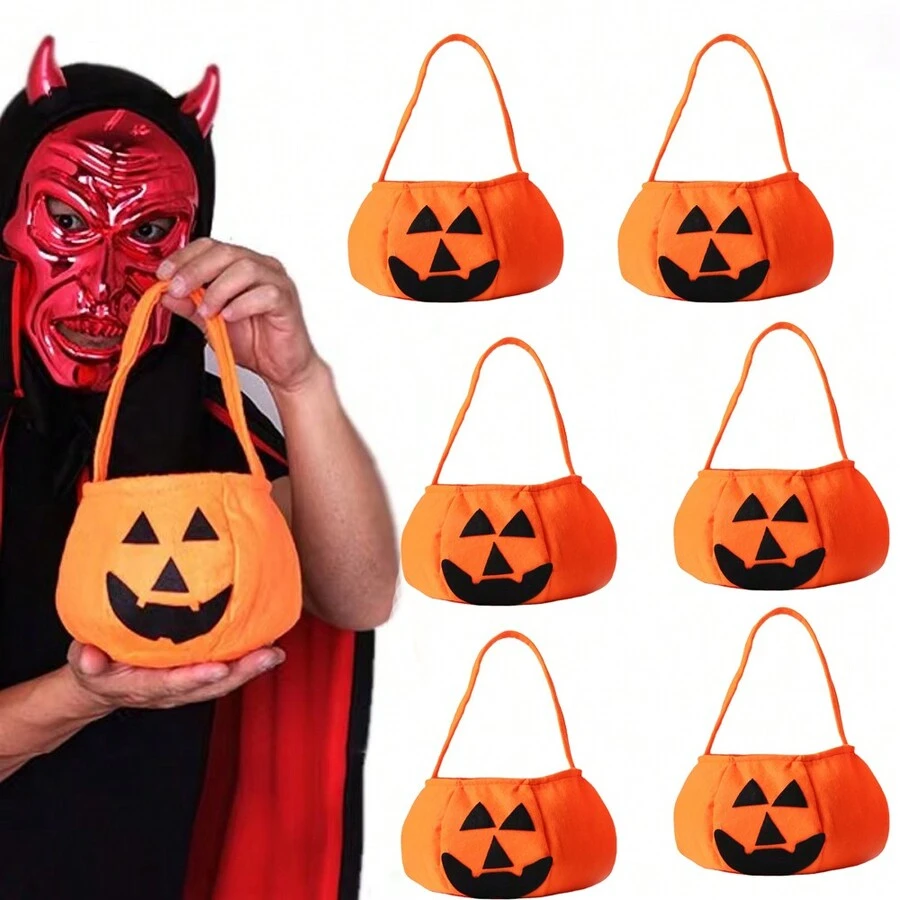 1/3 Túi bí ngô Halloween dễ thương đựng kẹo Trick Or Treat K IDs Quà tặng ngày lễ vui vẻ - Nhiều màu - Xem 1