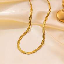European And American Temperament Necklace, High Quality K Gold Cross Titanium Steel Women's Suit Necklace, Ins Tide Internet Celebrity, Cold Wind, Clavicle Necklace - 金色 - 查看 9