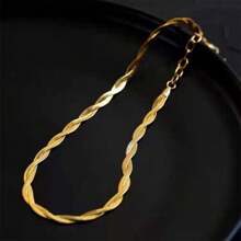 European And American Temperament Necklace, High Quality K Gold Cross Titanium Steel Women's Suit Necklace, Ins Tide Internet Celebrity, Cold Wind, Clavicle Necklace - 金色 - 查看 5