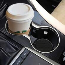 Tapete antideslizante para coche, tapete con forma de panal para vasos de agua, portavasos para coche, tapete de silicona con joyas incrustadas para portavasos de coche, accesorio para el interior del automóvil