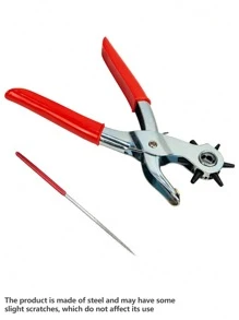 1 件专业皮革打孔工具 - 适用于皮带、表带、手提包带和其他皮革工艺以及轻松的 DIY 皮革打孔 - 钢结构，有轻微划痕但不影响使用，皮革打孔器，皮带打孔器，旋转打孔器套件，皮革打孔钳，皮带，手表，手提包，皮革，皮革打孔工具，皮带直径，DIY 工具套件：专业打孔钳套装，用于打孔孔眼，设置索环和制作表带！ - 彩色 - 查看 11