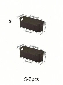 1pc Kitchen Wall Mounted Storage Box For Cabinet Door With No Drill Installation, For Storing Fresh-Keeping Bags And Cleaning Supplies