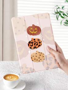 3 Ốp lưng bảo vệ tương thích hình bí ngô Halloween tương thích với iPad 10.2 inch 2021/2020, iPad thế hệ thứ 9/8, Galaxy Tab A8 10.5 inch 2022, Matepad 10.4/Tab, có giá đỡ bút, Tự động ngủ/thức - Nhiều màu - Xem 4