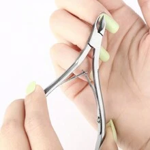 1pc Stainless Steel Silver Nail Clippers For Thick Nail & Ingrown Toenails, Toenail Clippers For Men
