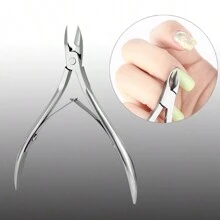 1pc Stainless Steel Silver Nail Clippers For Thick Nail & Ingrown Toenails, Toenail Clippers For Men